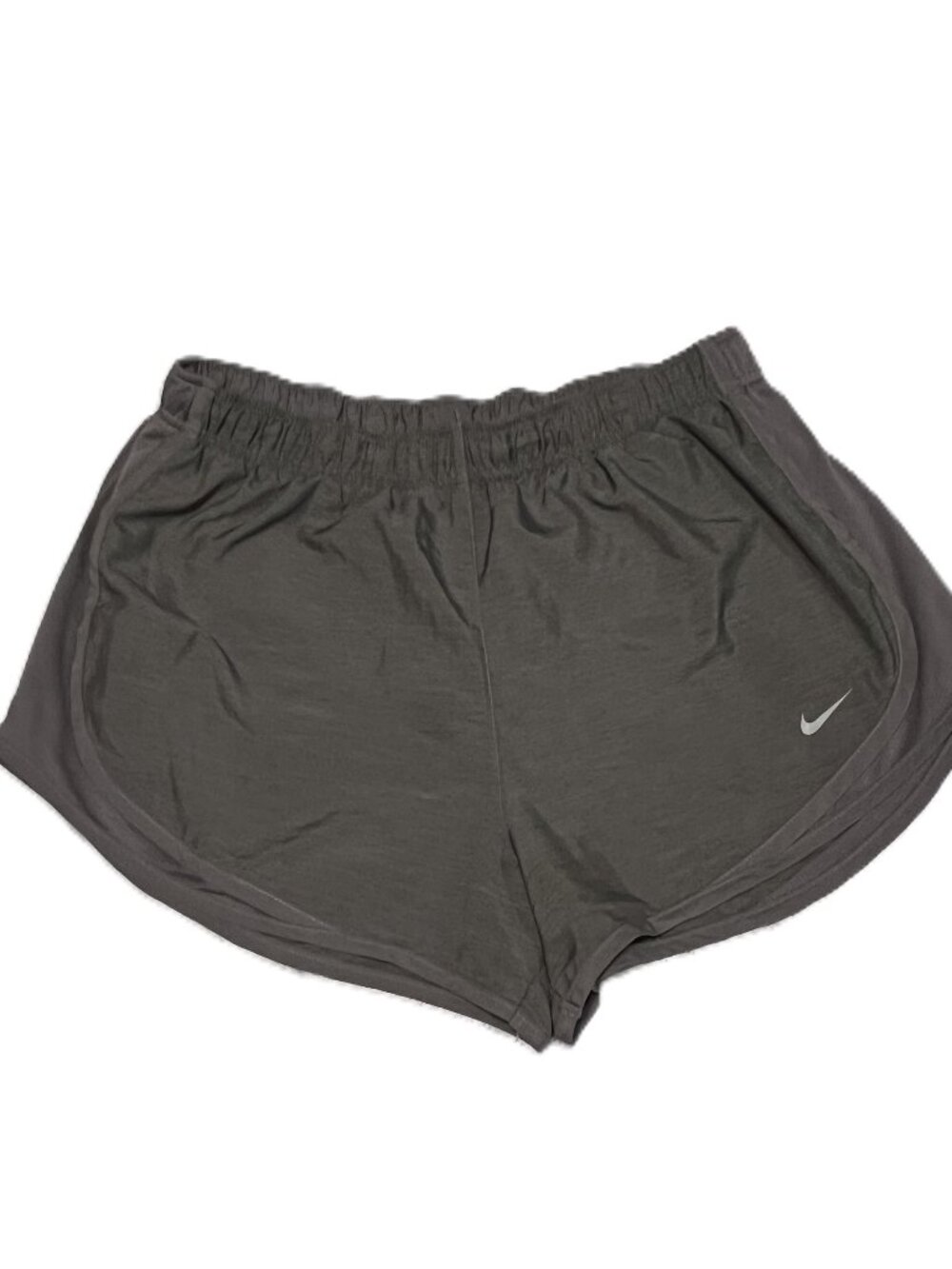 Athleisure Y2K Sporty Nike Women's Dri-FIT Tempo Running Shorts Gray Size Large